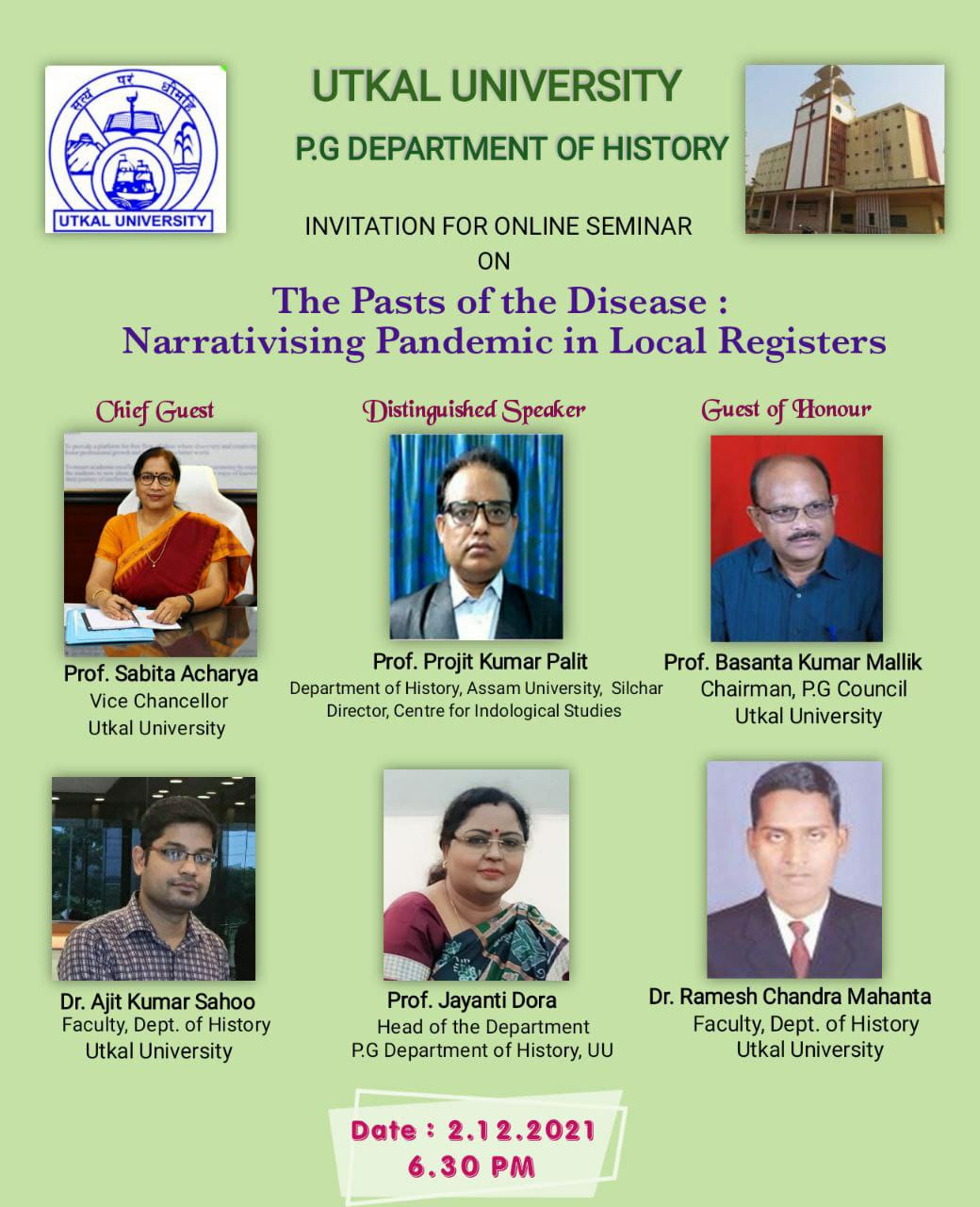 Seminar on The Pasts of the Disease 2021