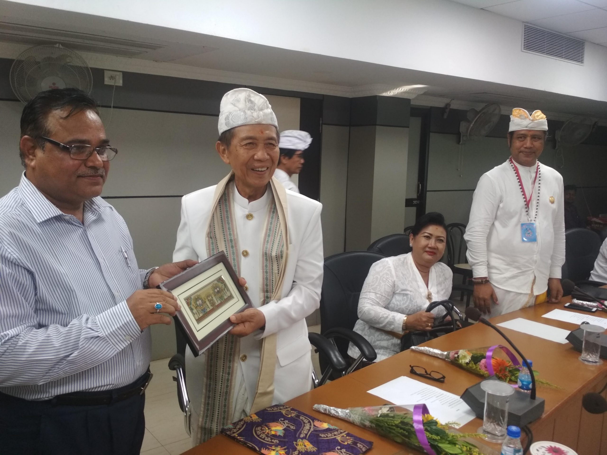 H.E Governer of Bali, Indonesia, Made Mangu Pastika at Utkal University 2019