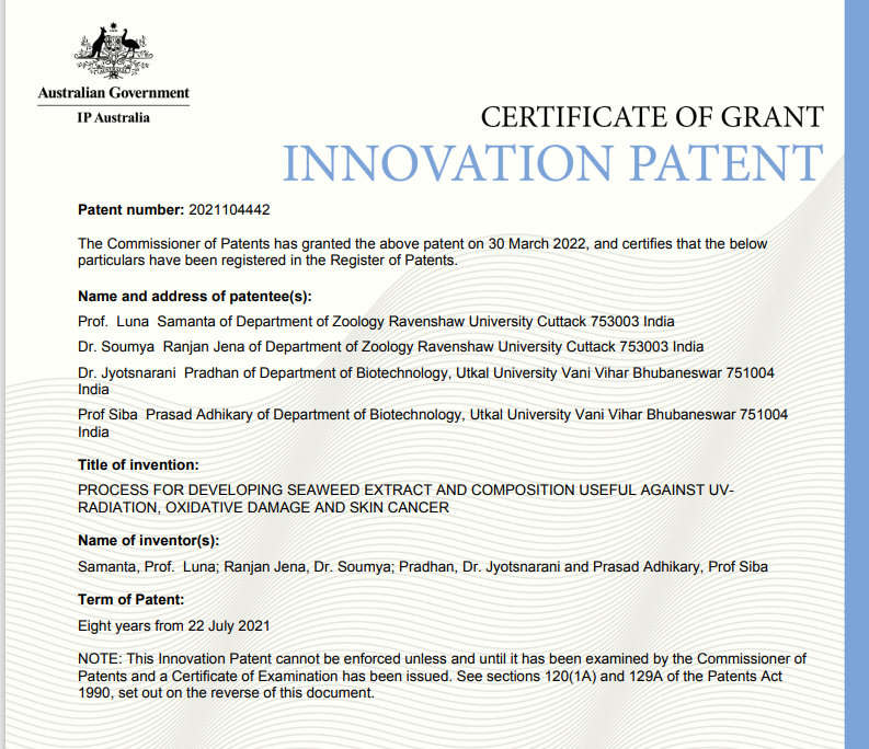Australian Innovative Patent