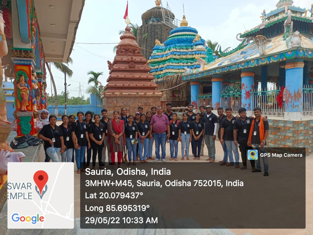 4th Semester Students Monument Visit to Vanibakreswar temple at Ghoradia, District- Puri- 2022