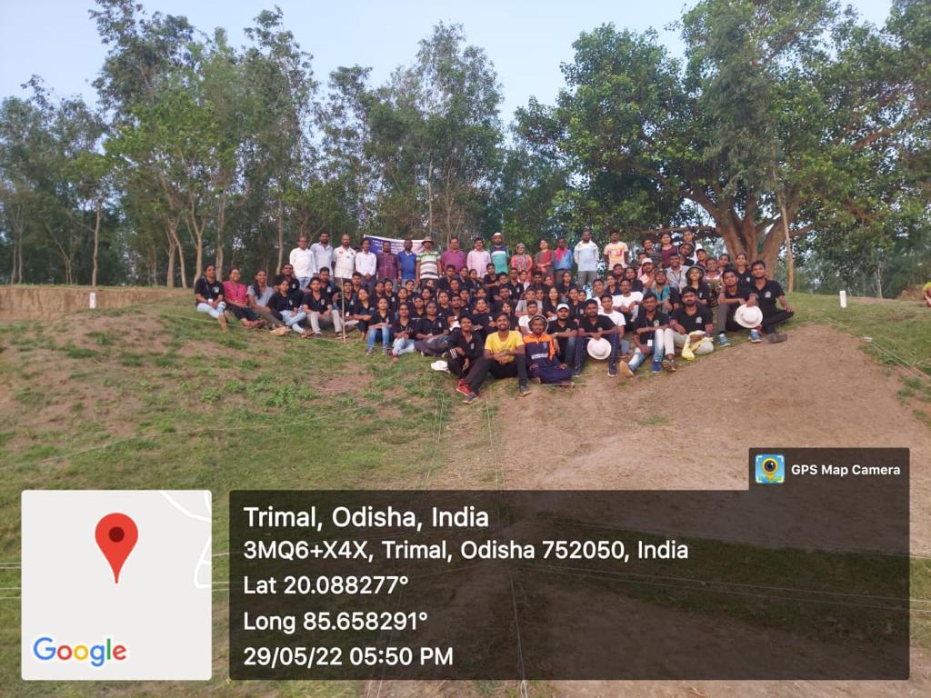 Both 2nd and 4th semester students in the Archaeological Excavation Site Naharahuda, Tirimalla, district - Khurda- 2022