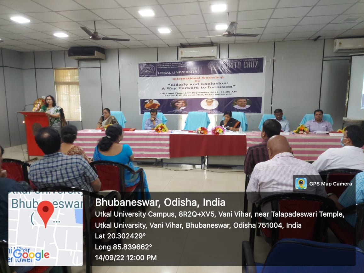 International Workshop on “Elderly and Exclusion: A Way Forward to Inclusion” Organised by the Department of Sociology on 14th September 2022