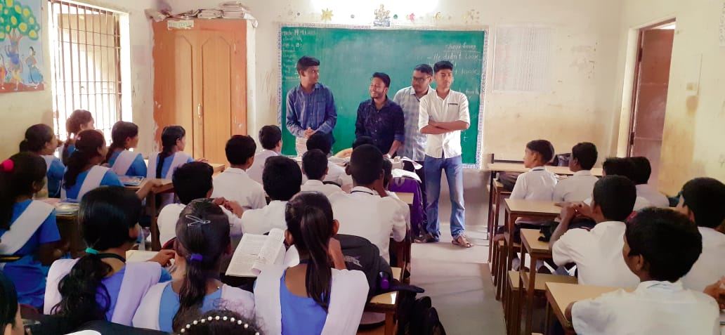 Department Students teaching at Rural School