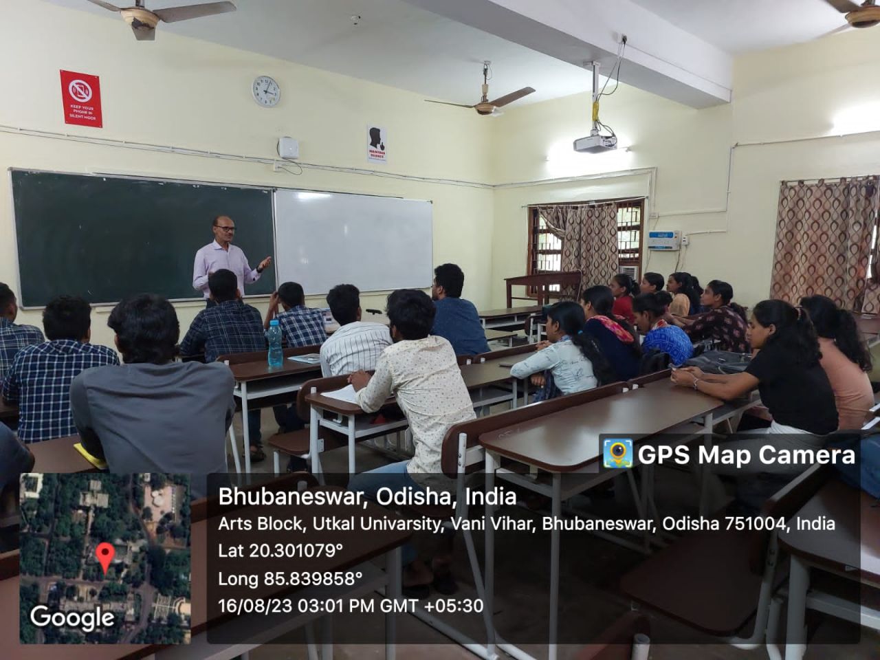 An Interactive Session” with Students on 08th August, 2023 by Mr. Hemant Pati, An Eldest Indian to Complete 90 km of Ultra Marathon