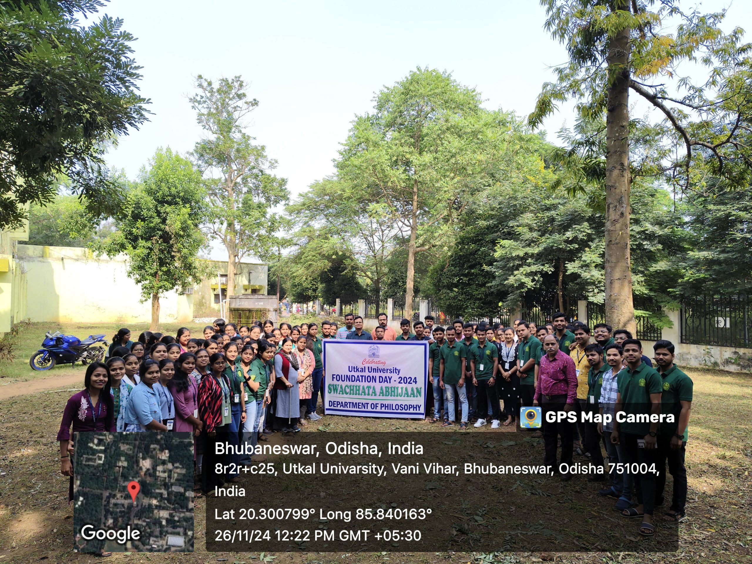 Swachhata Abhijaan on eve of Utkal University Foundation Day-2024 held in Dept. of Philosophy.