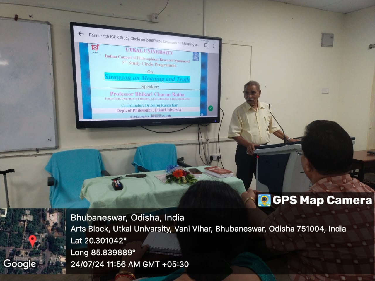 Indian Council of Philosophical Research  Sponsored 5th study circle programme held in Dept. of Philosophy.