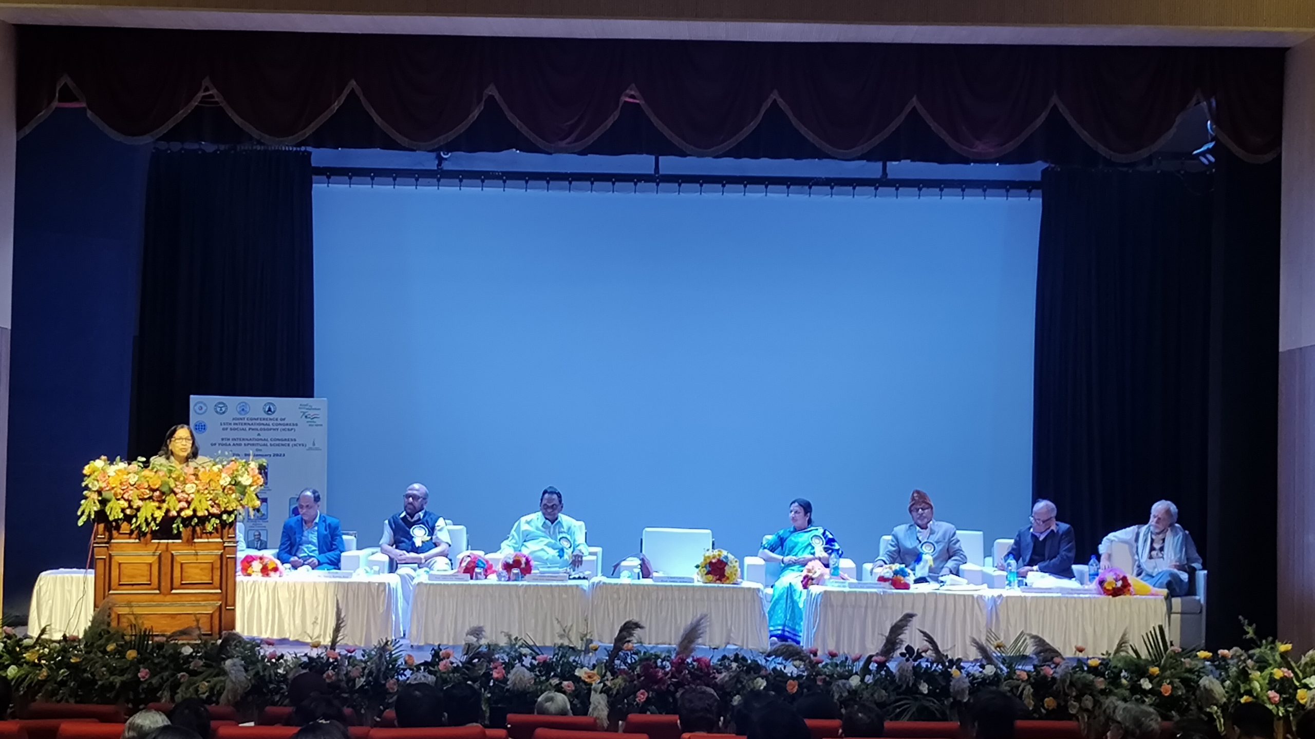 Joint conference of International congress of social philosophy and international congress of yoga and spiritual science held in Auditorium of Utkal University.