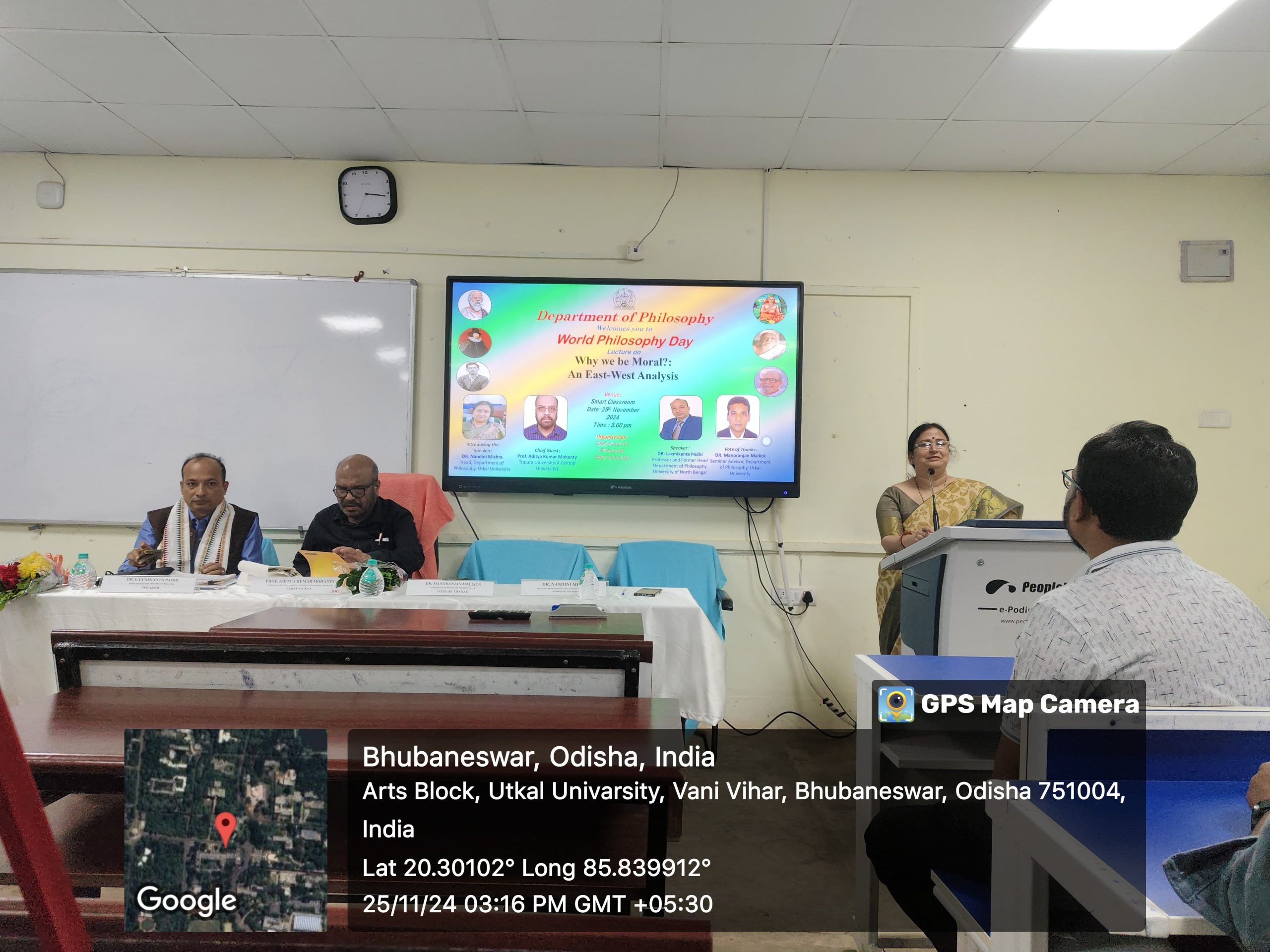 Lecture in occasion of World Philosophy Day held on 25.11.2024 in Dept. of philosophy.