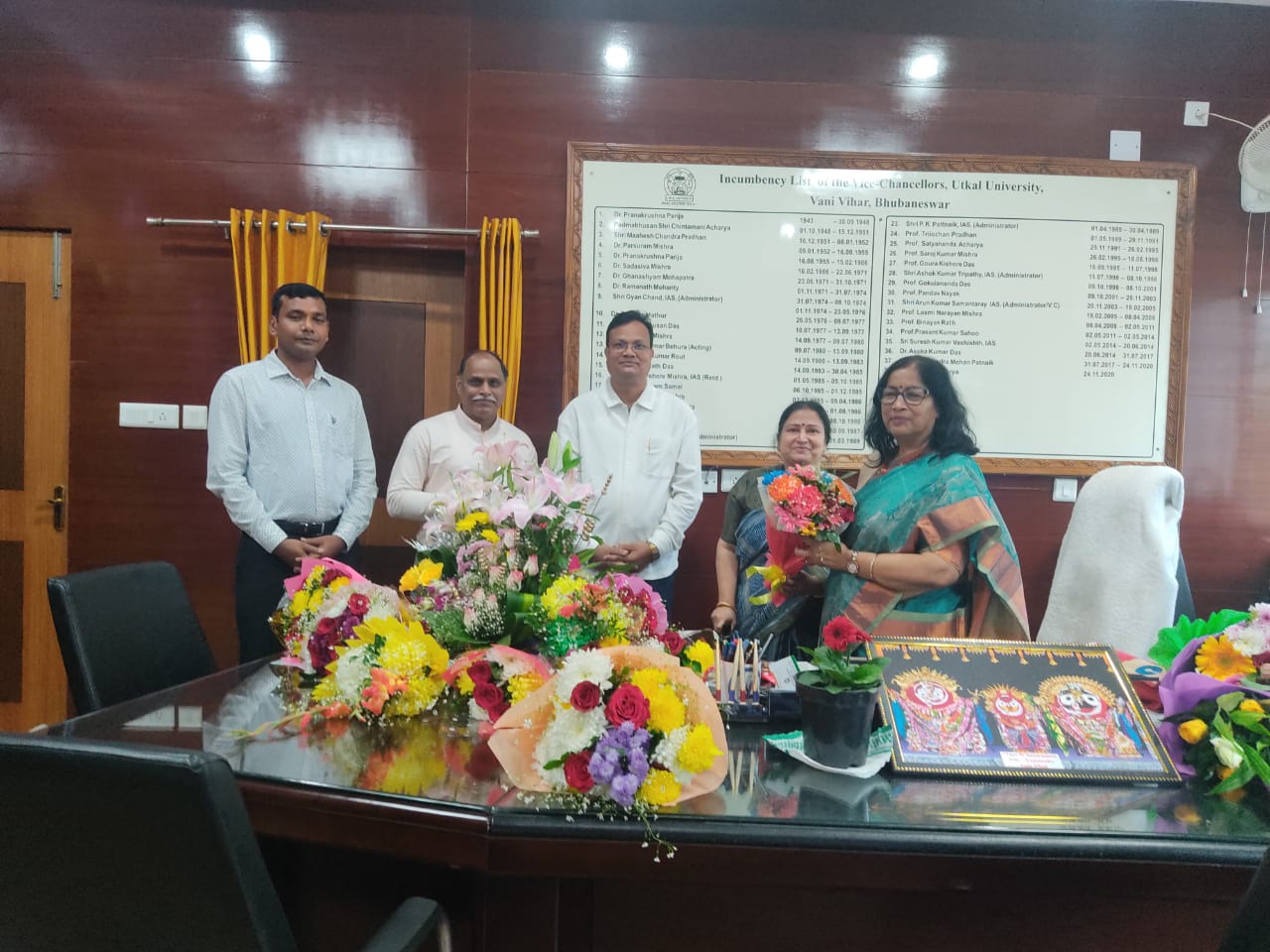 New year 2025 greeting to Vice Chancellor by Dept. of Philosophy.